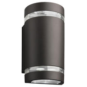 Lithonia Lighting OLLWU LED P1 40K MVOLT DDB M6 M6 9 Watt LED Outdoor Wall Cylinder Up and Downlight Dark Bronze