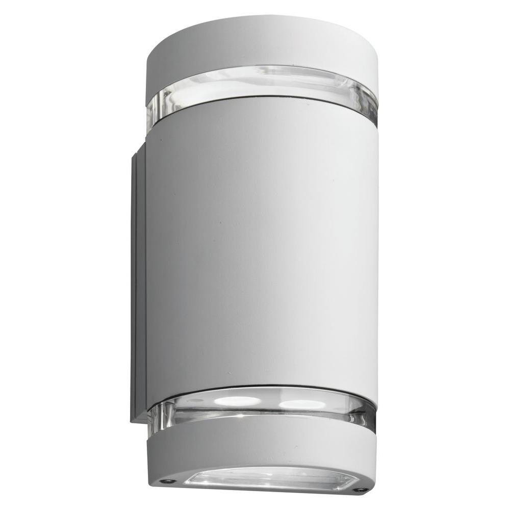 Lithonia Lighting OLLWU LED P1 40K MVOLT WH M6 14 Watt LED Outdoor Wall Cylinder Up and Downlight White