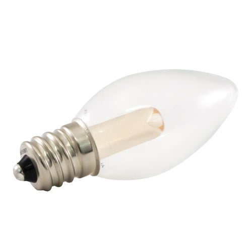 American Lighting PC7-E12 0.5W Premium Grade LED Decorative C7 Transparent Glass Lamp 120V Dimmable - Box of 25