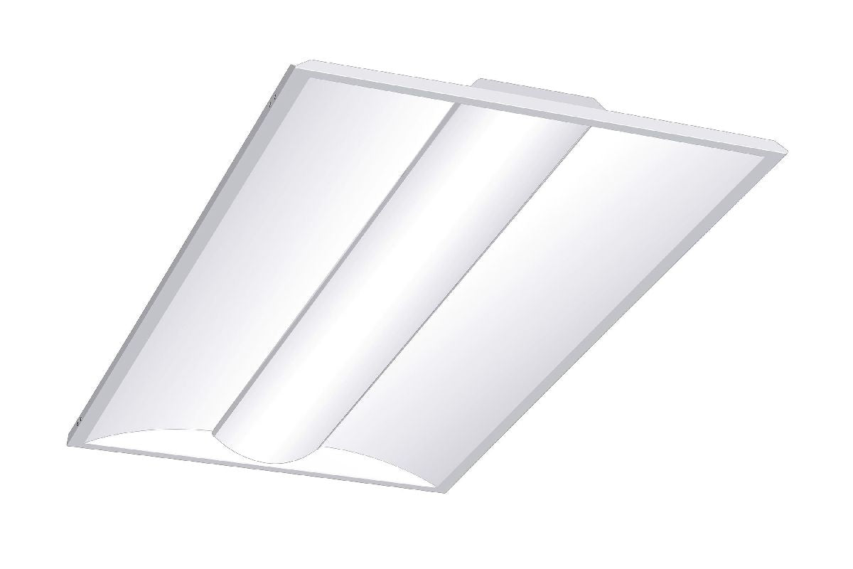 GE Lighting PCL24A1FSDFWHTE Lumination PCL Series LED Lumen and Color Selectable Volumetric Center Lens Troffer Light Fixture Dimmable