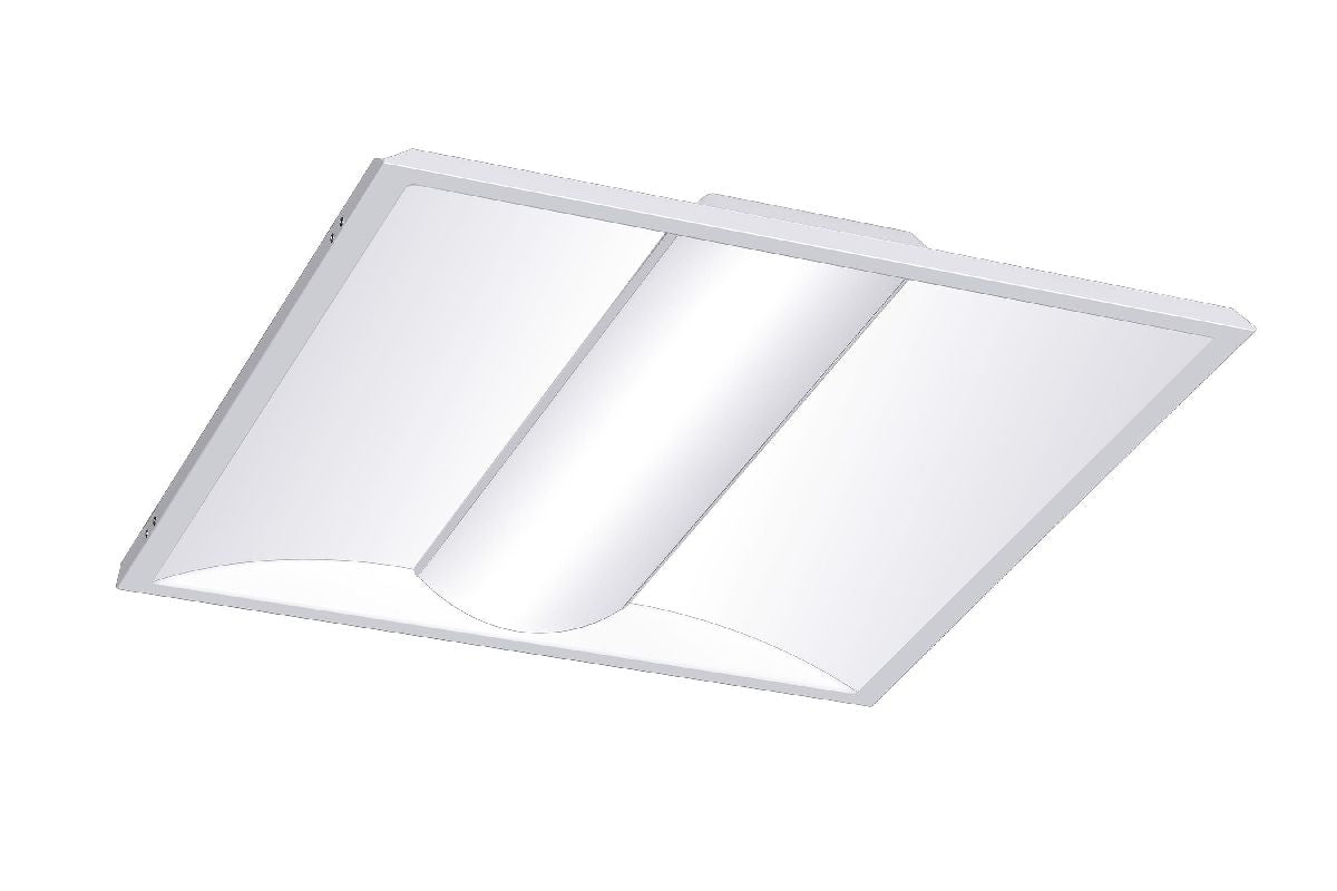 GE Lighting PCL22A1FSDFWHTE Lumination PCL Series LED Lumen and Color Selectable Volumetric Center Lens Troffer Light Fixture Dimmable
