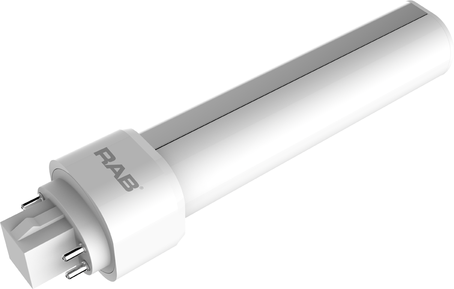 RAB Lighting PLC-9-H 9-Watt Type A Ballast Compatible Horizontal PLC LED Replacement Lamp 26W Equivalent