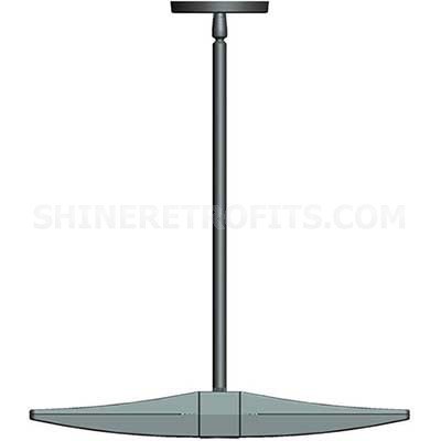 RAB Lighting PLED2X26 59 Watt LED Pendant Canopy Light Fixture 120-277V 