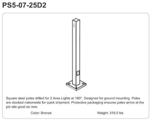 PS5-07-25D2 Drilled Pole