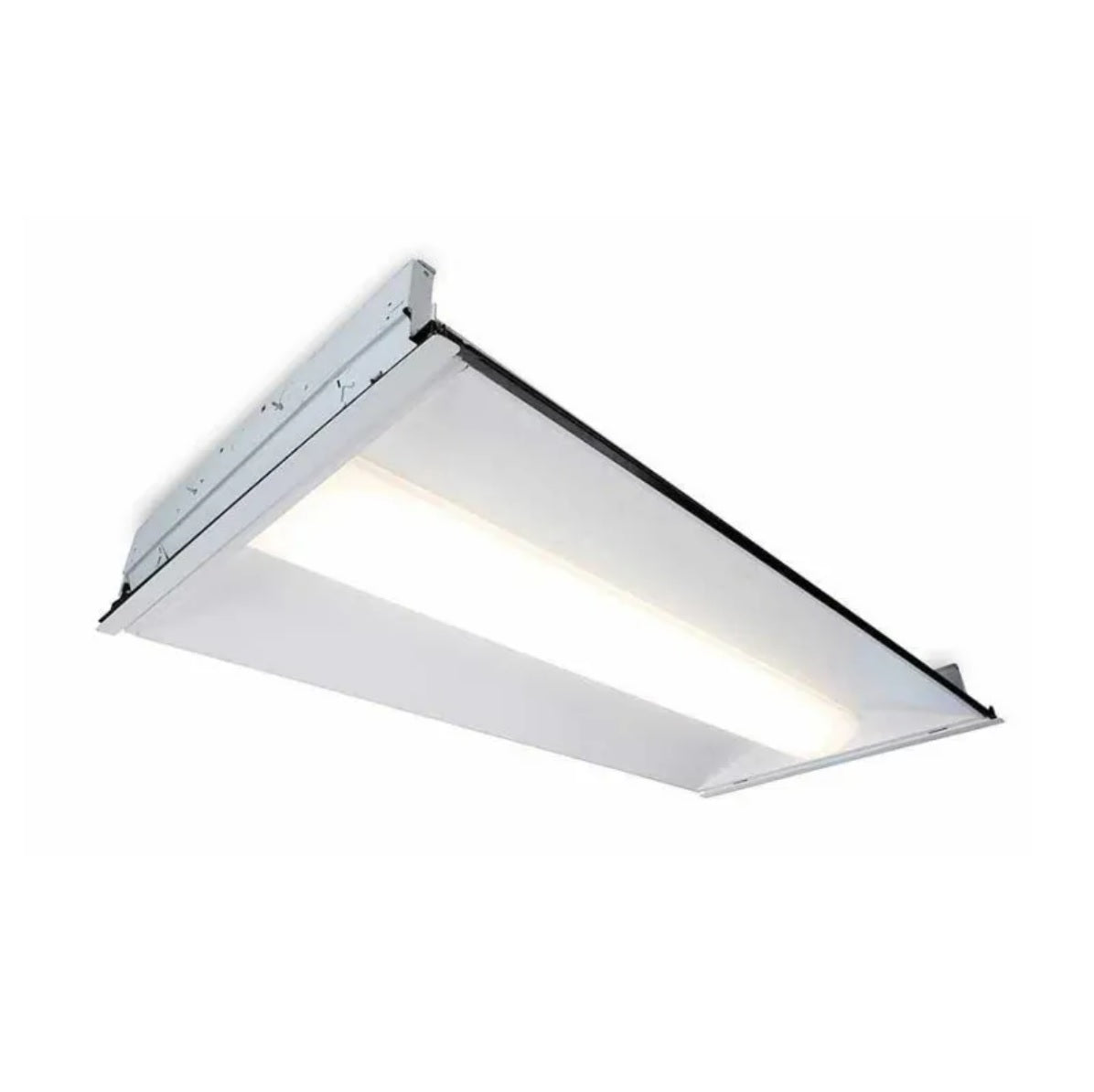 GE Lighting PVR24A04XMM8XXVQRMWHTE 2x4 LED Volumetric Retrofit Troffer Light Dimmable Switchable CCT and Wattage