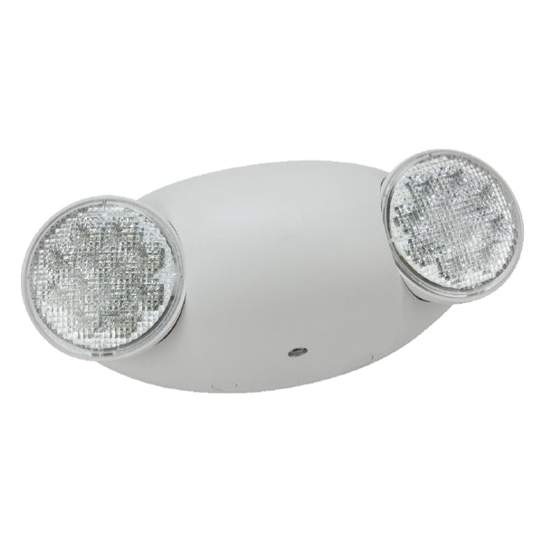 Barron Lighting QMR-WH Micro LED Thermoplastic Emergency Unit with 2 x 0.5 Watt Round Lamp Head