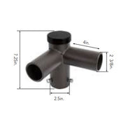 Arcadia Lighting R60-SP2-90-D Double 90FT Horizontal Tenon Adaptor