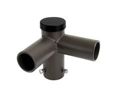SLG Lighting R60-SP2-90-D Double 90˚ Horizontal Tenon Adaptor 2-3/8-Inch O.D