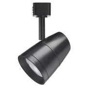 Juno Lighting R600L G2 Dimmable 9.5W LED Trac Head in Black with General Flood Optic, 3500K, 50W Equivalent