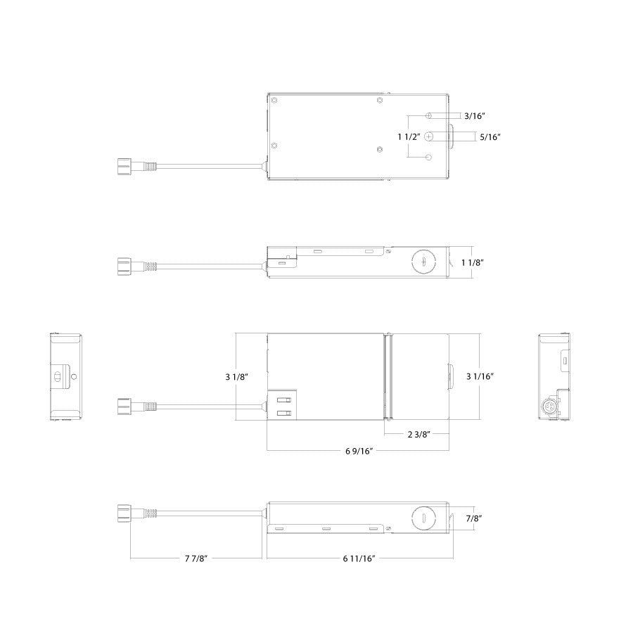 RAB Lighting DRI-EMB-15S-LV 2-in-1 Low Voltage Emergency LED Driver – Selectable Wattage & CCT