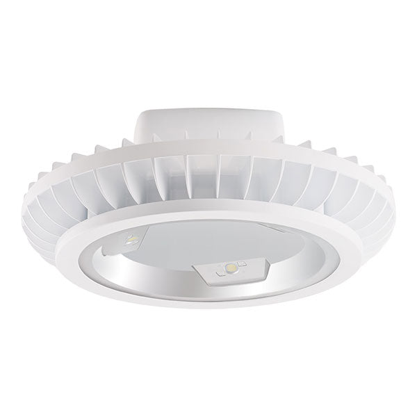 RAB Lighting BAYLED104 104 Watt LED High Bay Light Fixture with Hook and Cord White Finish