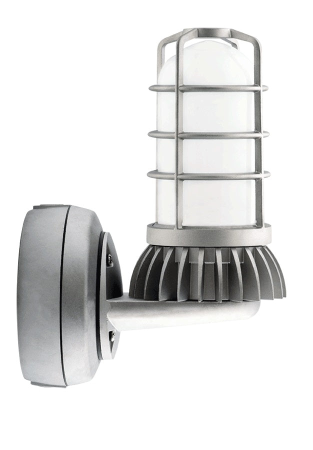 RAB Lighting VXBRLED26 26 Watt LED Wall Vaporproof Fixture with Guard - Choose Uplight or Downlight - Uplight