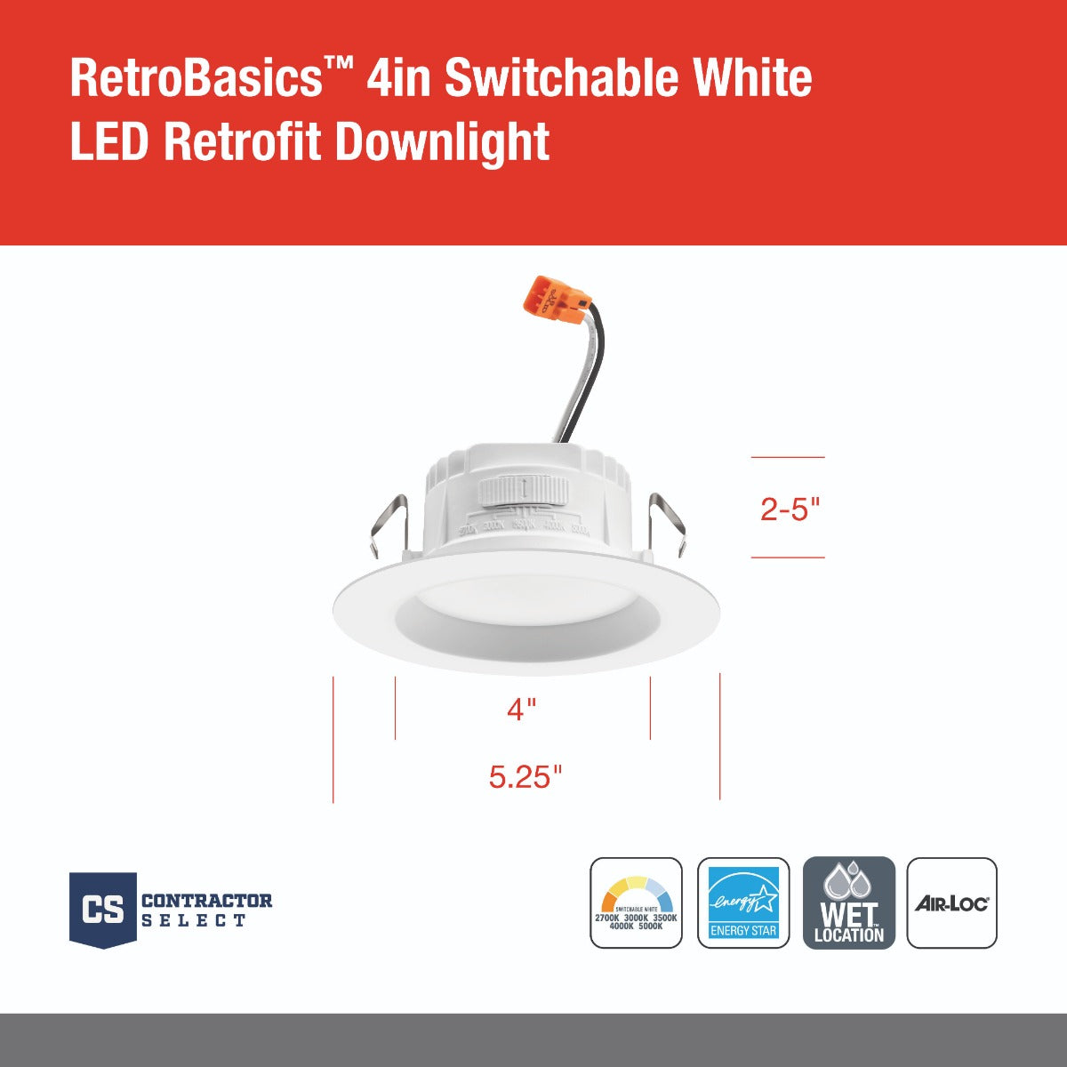 Dimensions - Juno Lighting RB4S