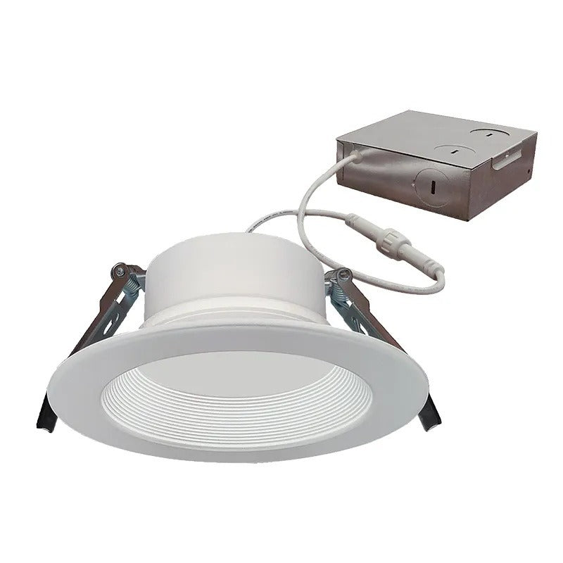 Westgate RDL4S-BF-D2W-WH 4-Inch Canless LED Dim to Warm Baffle Deep Recessed Light Fixture