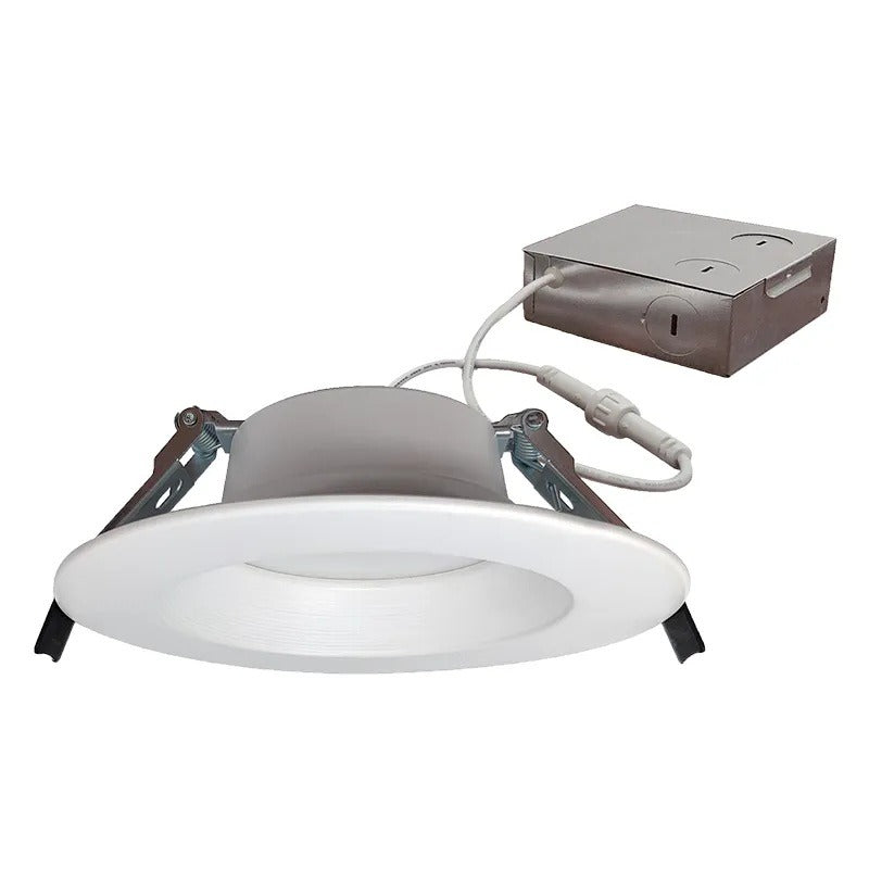 Westgate RDL6S-BF-D2W-WH 6-Inch Canless LED Dim to Warm Baffle Deep Recessed Light Fixture