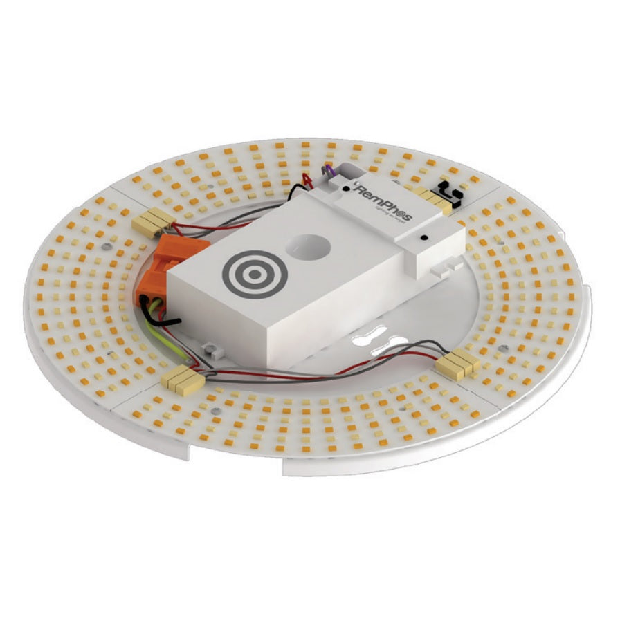 RemPhos RPT-P-LEDCR-G2-9IN-14L-840-FWFC 10 Watt LED 9 Inch Circular Drum Retrofit FLEXWATT+FLEXCOLOR 4000K Default Setting
