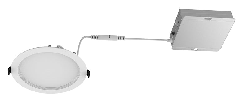 Westgate RSLC6-BF 12 Watt 6-Inch LED Commercial Slim Recessed Regressed Baffle Light Dimmable