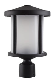 Wave Lighting S52TF-BK Frosted Acrylic Round Post Top Outdoor Decorative Fixture