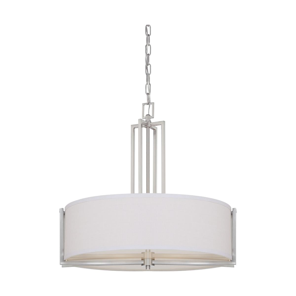 Satco 60-4756 Gemini Modern 4-Light Glass Pendant Fixture