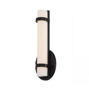 Satco Lighting 62-933 13 Watt Slice LED Wall Sconce Light Fixture in Aged Bronze with White Acrylic Lens Dimmable 3000k