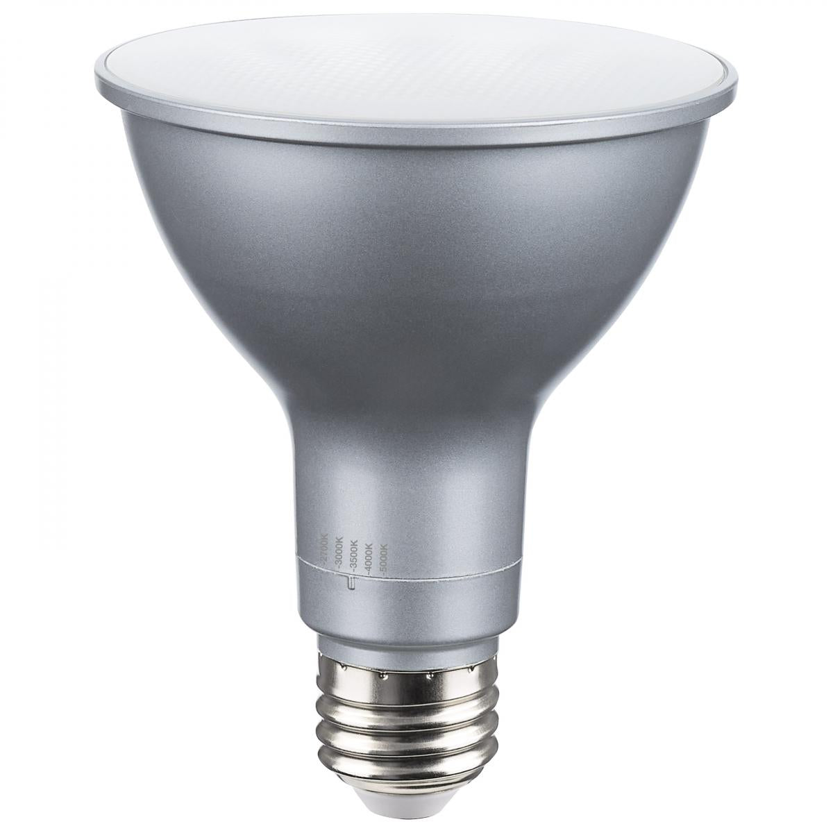 Satco Lighting S32240 15-Watt Color Selectable PAR30LN High Lumen Long Neck Flood Lamp Replaces 100W Incandescent