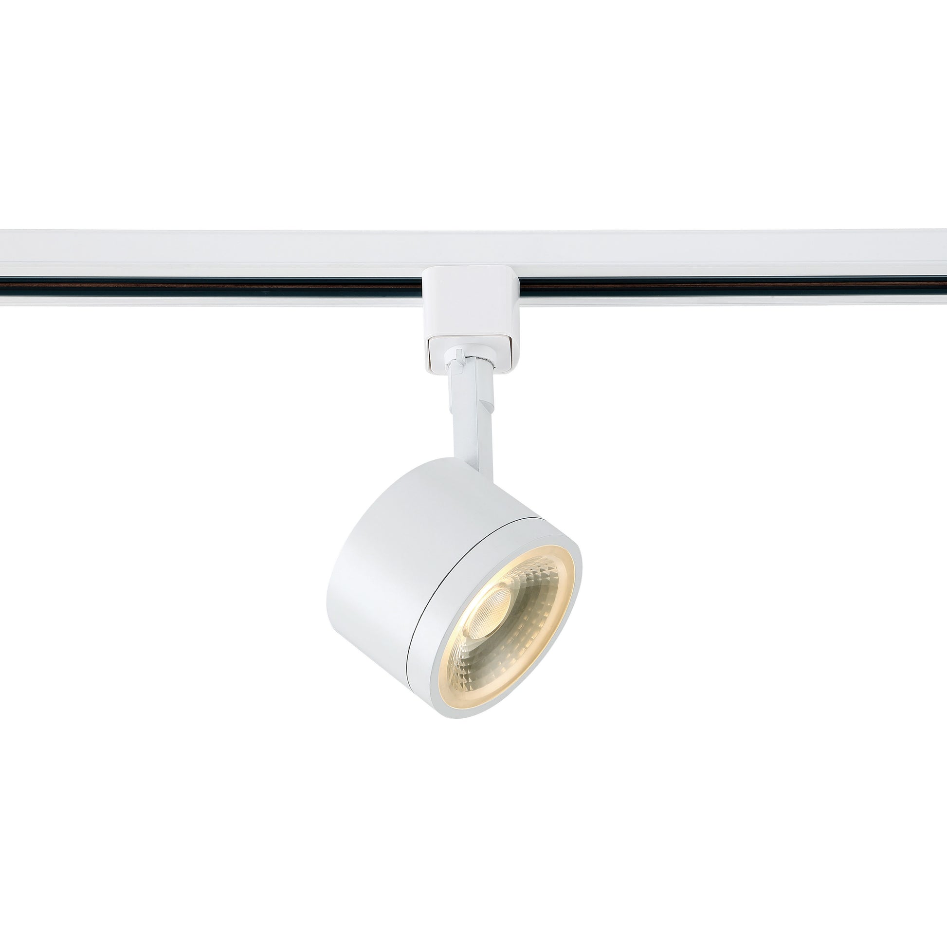 Satco Lighting TH401 12 Watt LED Track Head Light Fixture White Finish 24 Degree Beam Angle Dimmable 3000k