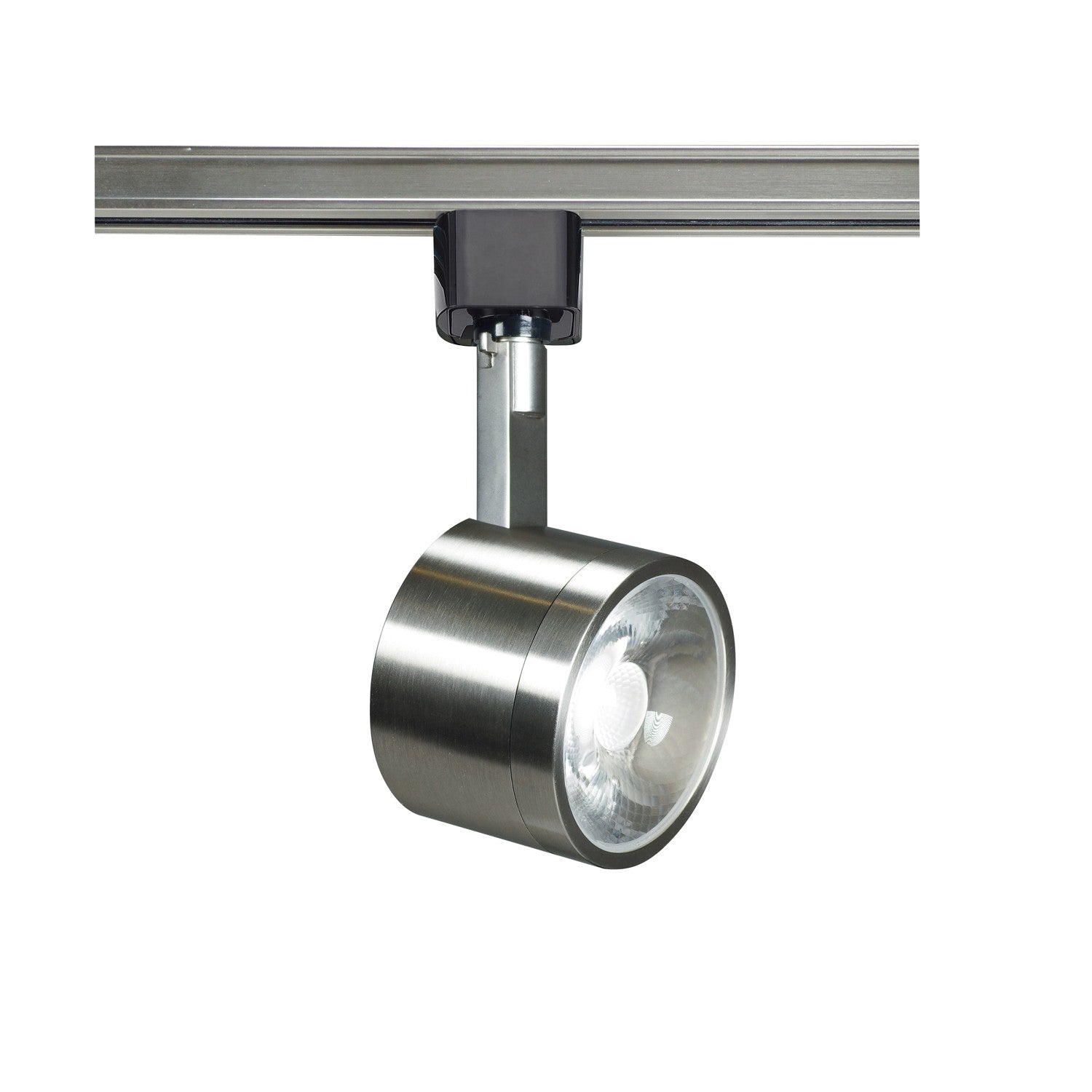 Satco Lighting TH405 12 Watt LED Track Head Light Fixture Brushed Nickel Finish 24 Degree Beam Angle Dimmable 3000k