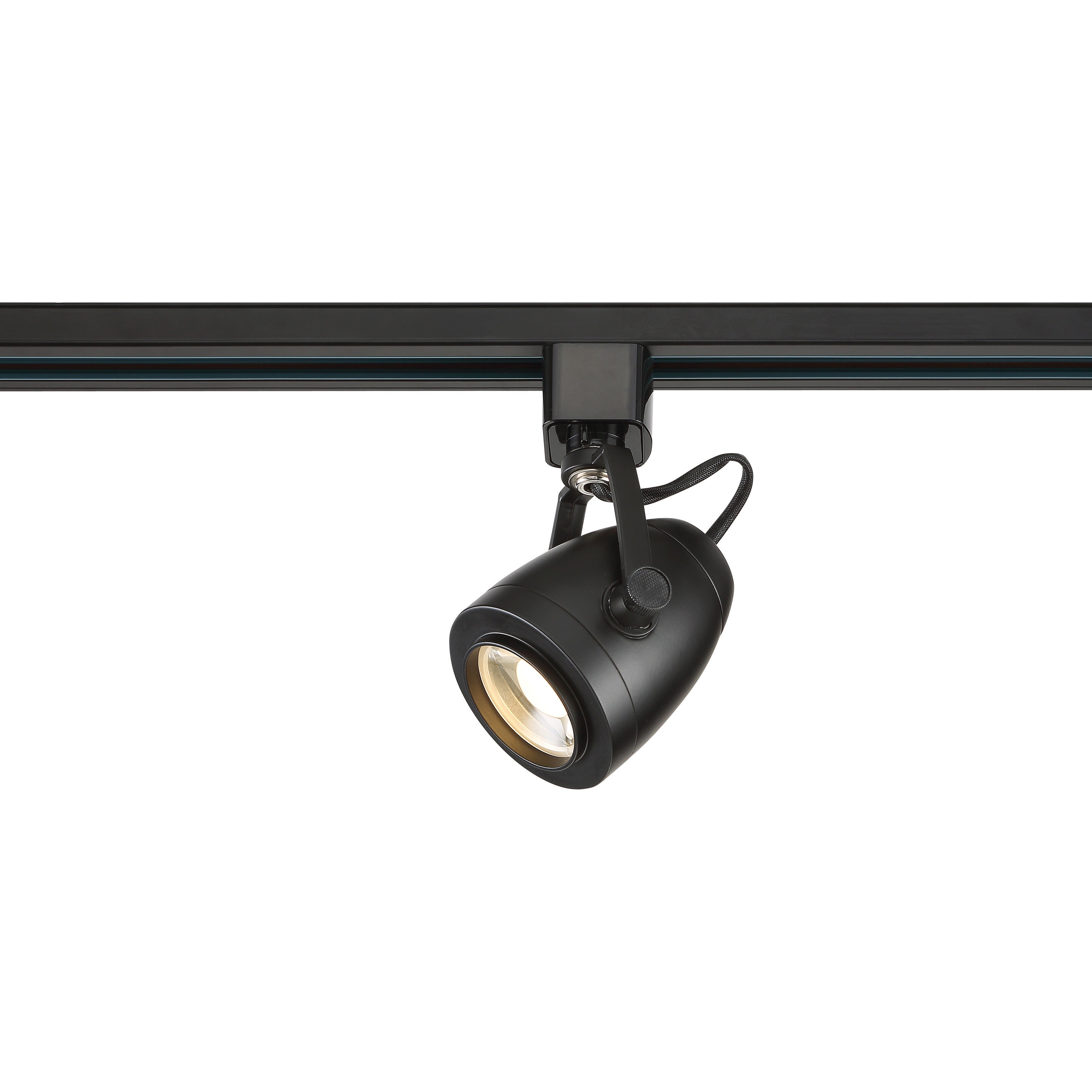 Satco Lighting TH412 12 Watt LED Track Head Light Fixture Black Finish 24 Degree Beam Angle Dimmable 3000k