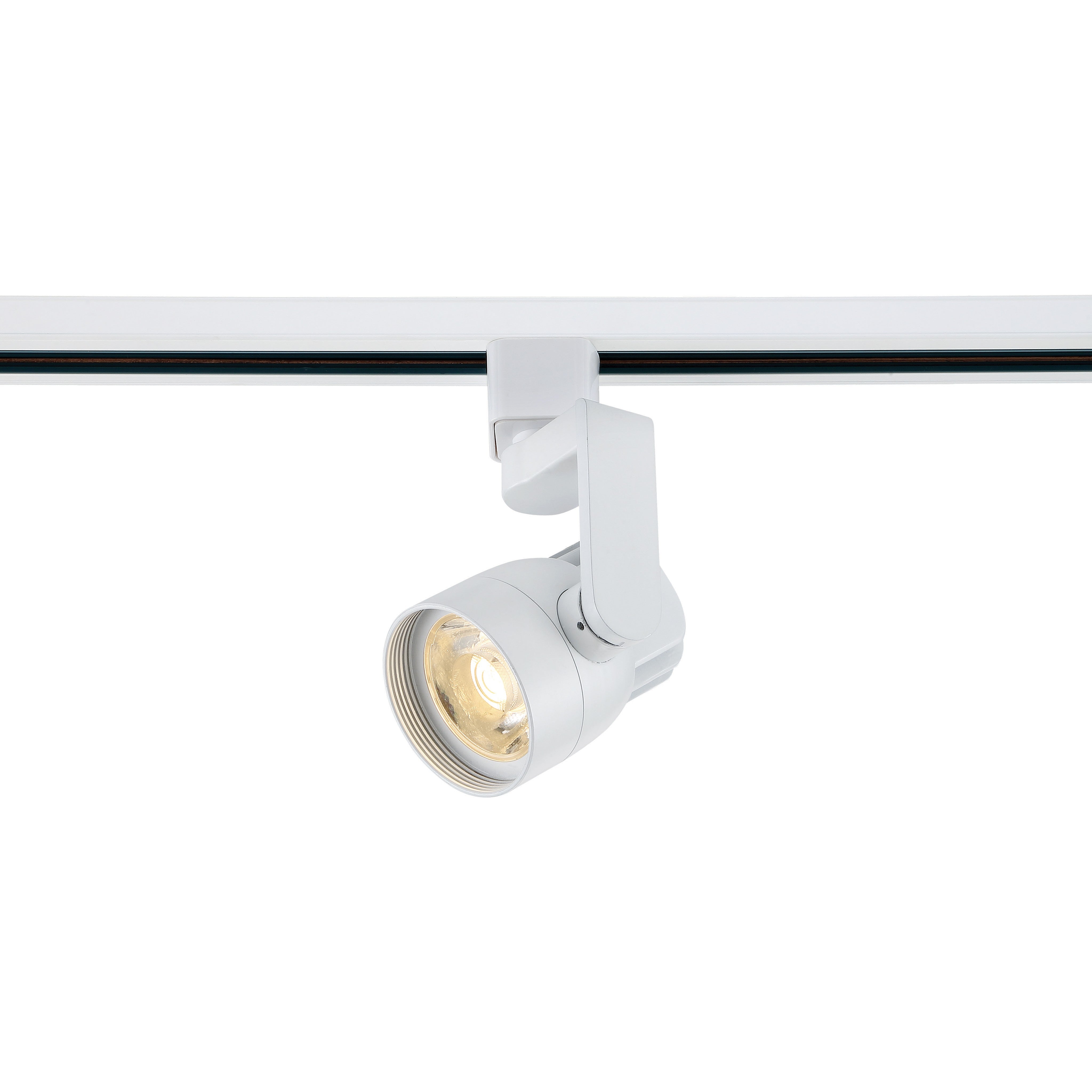 Satco Lighting TH421 12 Watt LED Track Head Light Fixture White Finish 24 Degree Beam Angle Dimmable 3000k