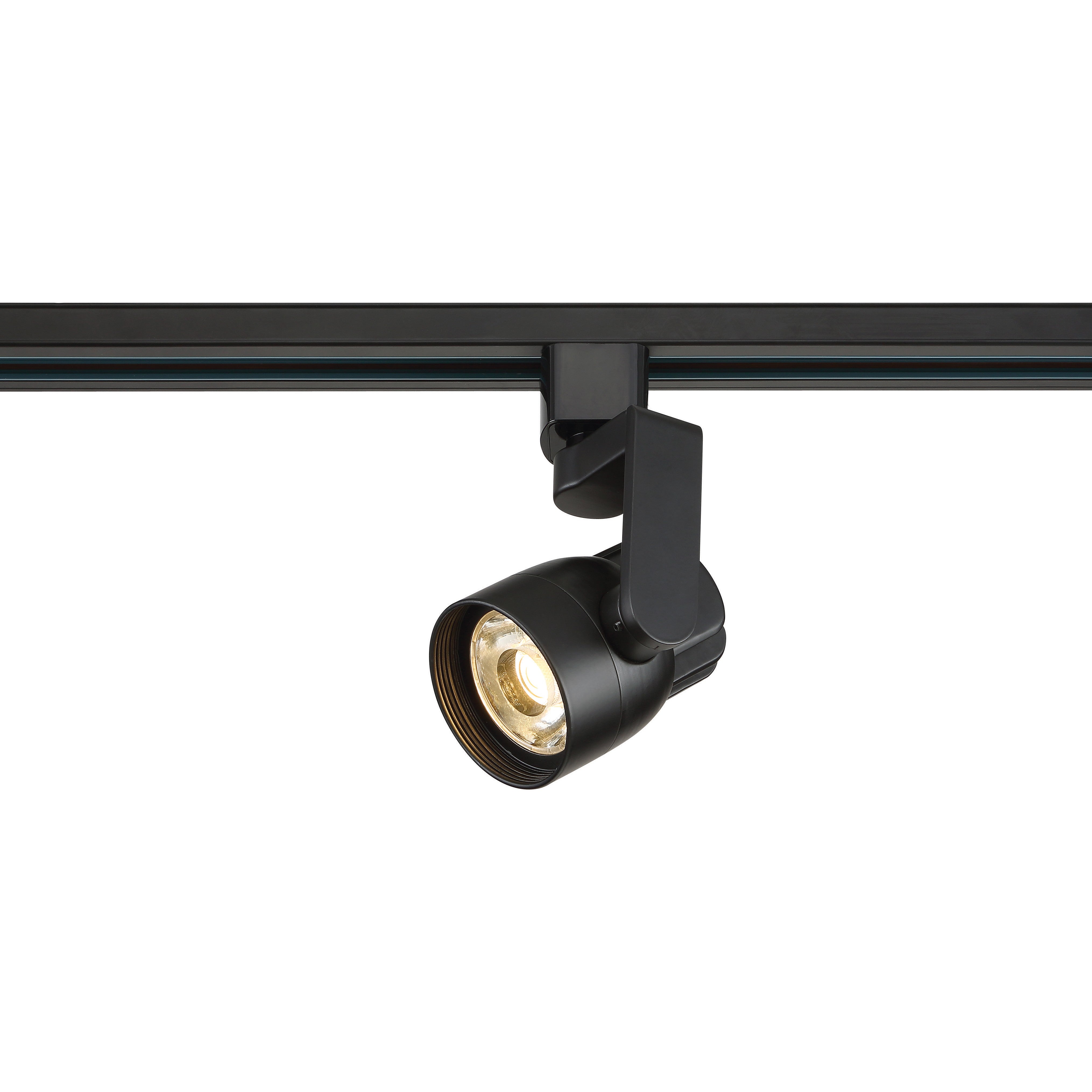 Satco Lighting TH422 12 Watt LED Track Head Light Fixture Black Finish 24 Degree Beam Angle Dimmable 3000k