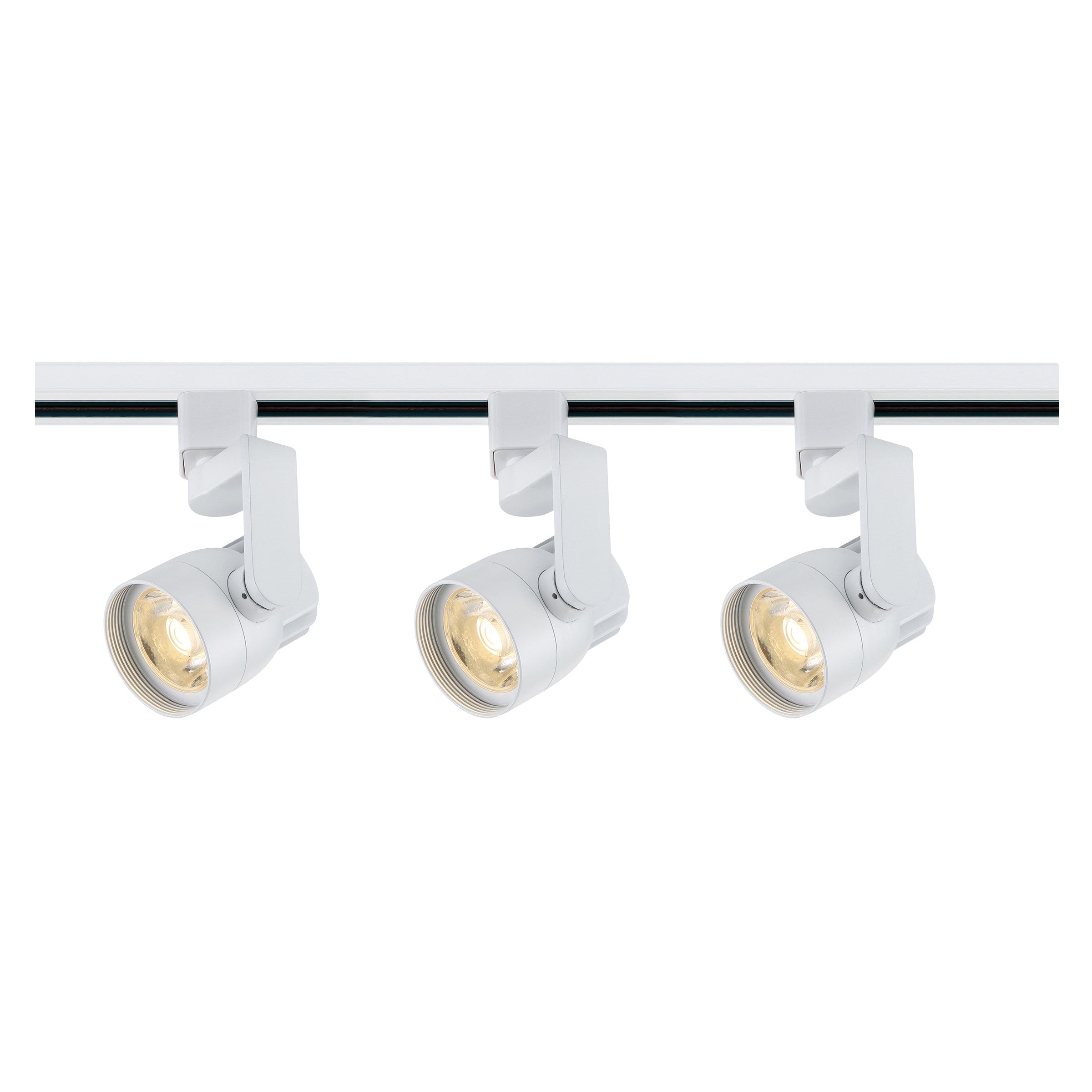 Satco Lighting TK423 12 Watt LED 3 Heads Round Track Lighting Kit 36 Degree Dimmable White Finish 3000K