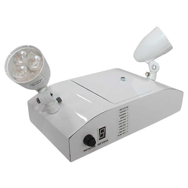 Barron Lighting SCL-8-REN3M-2-W-G2-NI 8 Watt 2 LED Lamp Emergency Compact Lighting Fixture with Numeric Indicator
