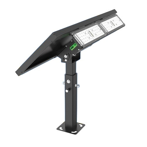Solera Lighting SL-SFL-20W-40K-BK-G2 LED Off-Grid Solar Flood Light Fixture 150W HID Equivalent - 1