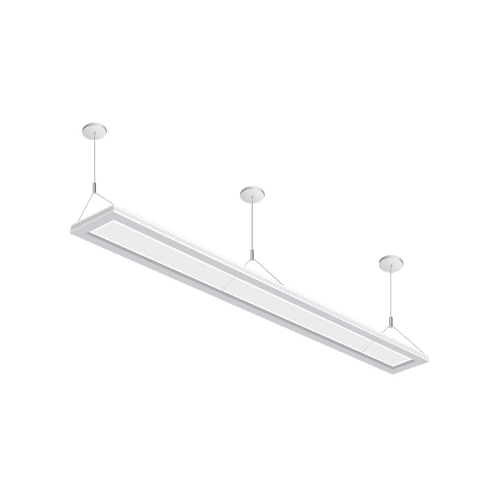 SLG Lighting SSD 8 85 G1 35K 80 Watt 8FT LED Suspended Semi-Direct Linear Light Fixture 3500K