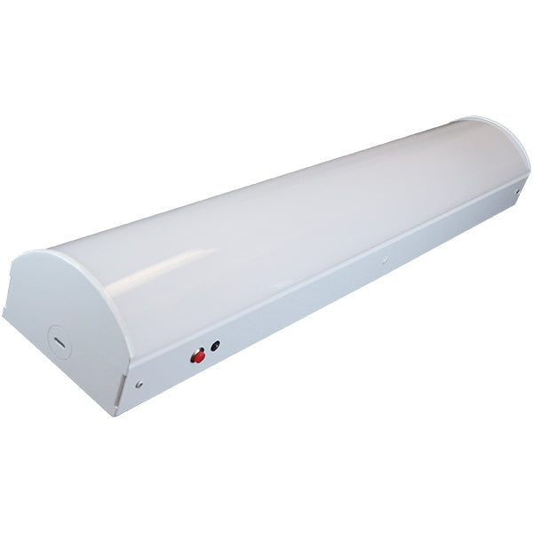 Barron Lighting SSF-2-CP DLC Premium Listed 10/15/20/30 Watt 2Ft LED Linear Stairwell Fixture Switchable CCT and Wattage with Integral Microwave Sensor