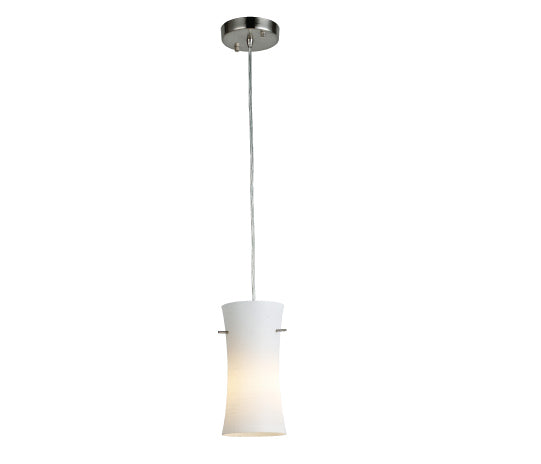 Sunpark P120-1-62 9 Watt E26 LED Mini Pendant Satin Nickel Finish - 1