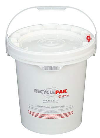 Veolia SUPPLY-040CH RecyclePak 5 Gal. Ballast Recycling Pail Container Kit Prepaid Return Shipping
