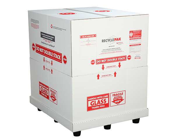 Veolia SUPPLY-144 RecyclePak Bulk Lamp Recycling Box Container Kit Prepaid Return Shipping - 2