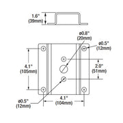 Sylvania 60129 AREAFLD1A/WALLMNT/BZ Wall Mount for LED Area Light Fixture Compatible with Pole Mount - 6 Pack