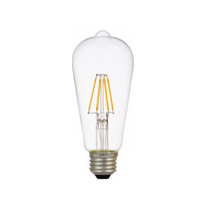 Sylvania 74588 LED4.5ST19DIM827FILG2RP 4.5 Watt ULTRA LED Filament Clear Glass Lamp E26 2700K Dimmable Replaces 40W Incandescent