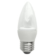 TCP Lighting LED5E26B1130K 5-Watt LED B11 Clear Blunt Deco Lamp Dimmable 3000K E26 40W Equivalent