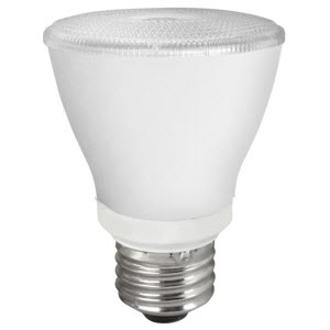 TCP Lighting L50P20D2530KNFL 7-Watt PAR20 Dimmable Narrow Flood Lamp 3000K 50W Equivalent