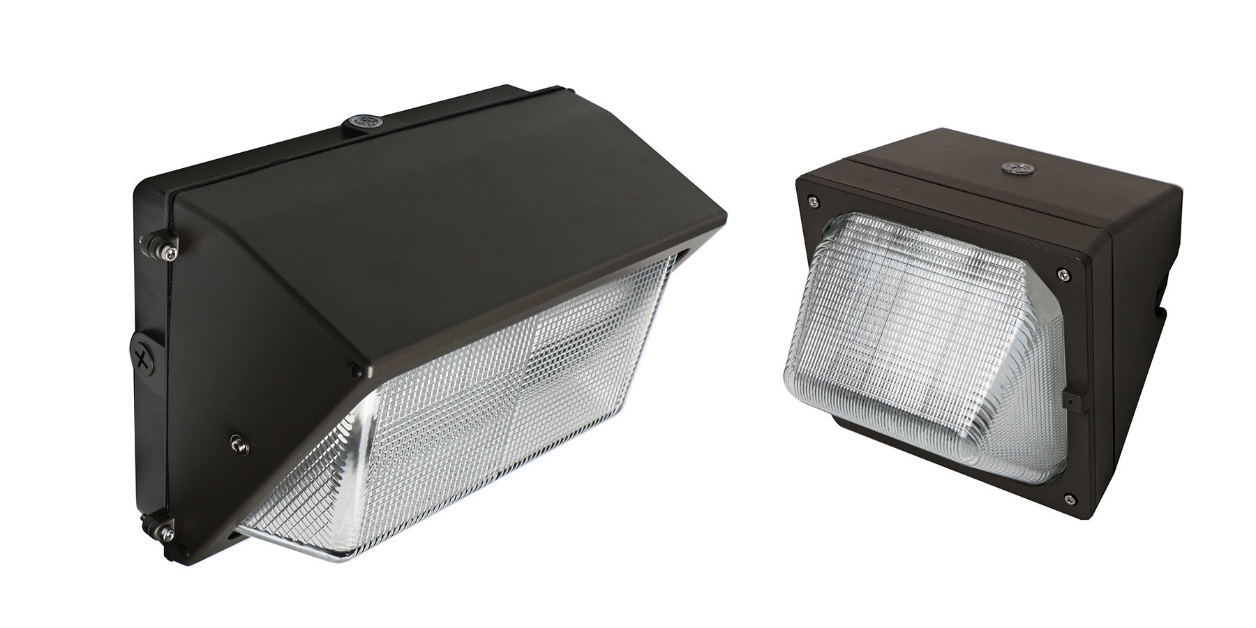 NaturaLED FXTWP DLC Premium LED Forward Throw Traditional Wall Pack with Photocell up to 750W Equivalent