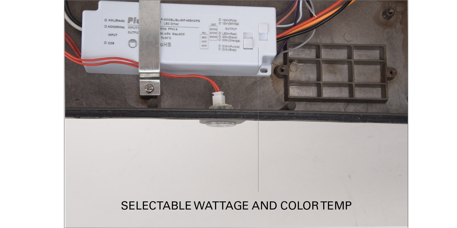 NaturaLED FXTWP DLC Premium LED Forward Throw Traditional Wall Pack with Photocell up to 750W Equivalent