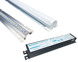 ESPEN Technology VEKM-L41F/HO DLC Listed 1-Lamp 4-Foot 24-Watt High Output Commercial Grade LED Linear Module Retrofit Kit Dimmable