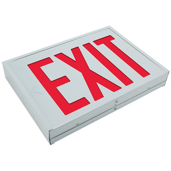 Barron Lighting VEX-8 Series New York City Approved Universal Steel LED Exit Sign