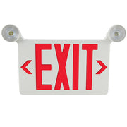 Barron Lighting VLEDC-51 2 x 1 Watt LED Emergency Exit Sign Combo Unit with Wide Lens 6000K