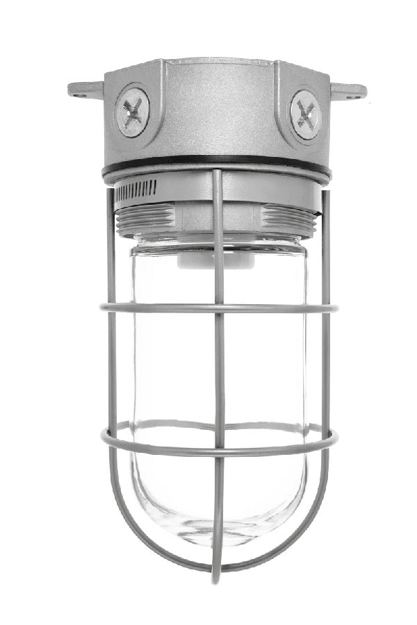 RAB Lighting VX100G 150 Watt Vaportight Jar Style Fixture with Glass Globe Wire Guard
