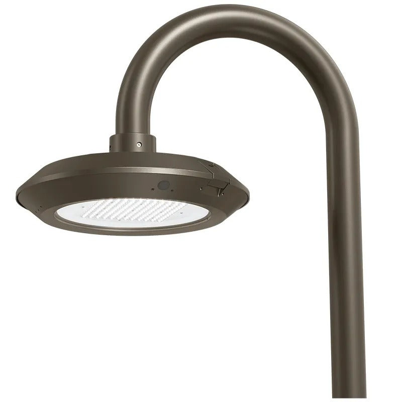 Westgate GPX-18-60W-MCTP-BM Multi-Power and Multi-Color LED Outdoor Post Disk Light with Bell Mount Pole Adapter