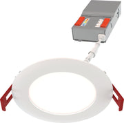 Juno Lighting WF4 ALO19 SWW5 90CRI MW M6 14.5 Watt 4-Inch Color Selectable LED Ultra-Thin Canless Wafer Downlight with Triac Dimming - Replaces up to 65W Inc
